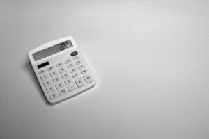 calculator representing microsoft partner fiscal year 2024